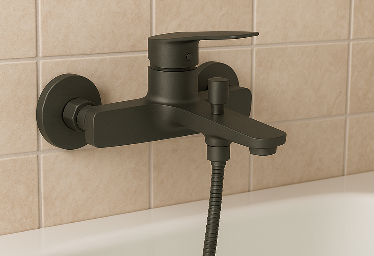 Παρουσίαζει τη μπαταρία σε ένα μοντέρνο μπάνιο